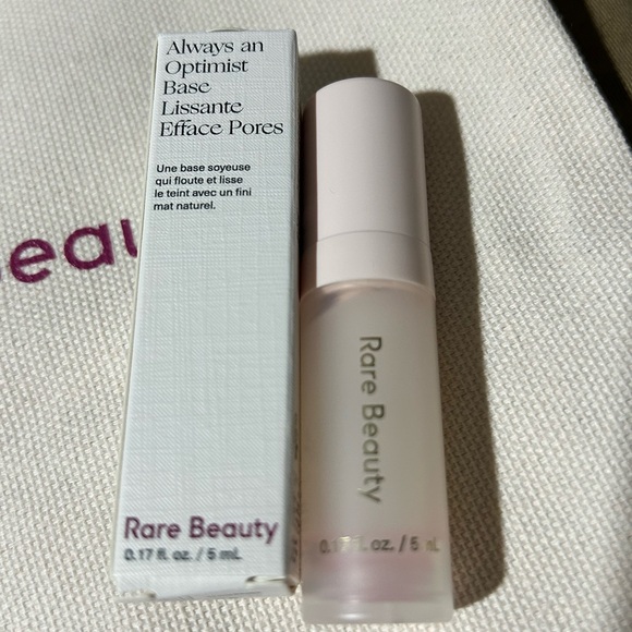 Rare Beauty Find Comfort Lotion + Always an Optimist Pore Diffusing Primer Bag - Picture 5 of 6